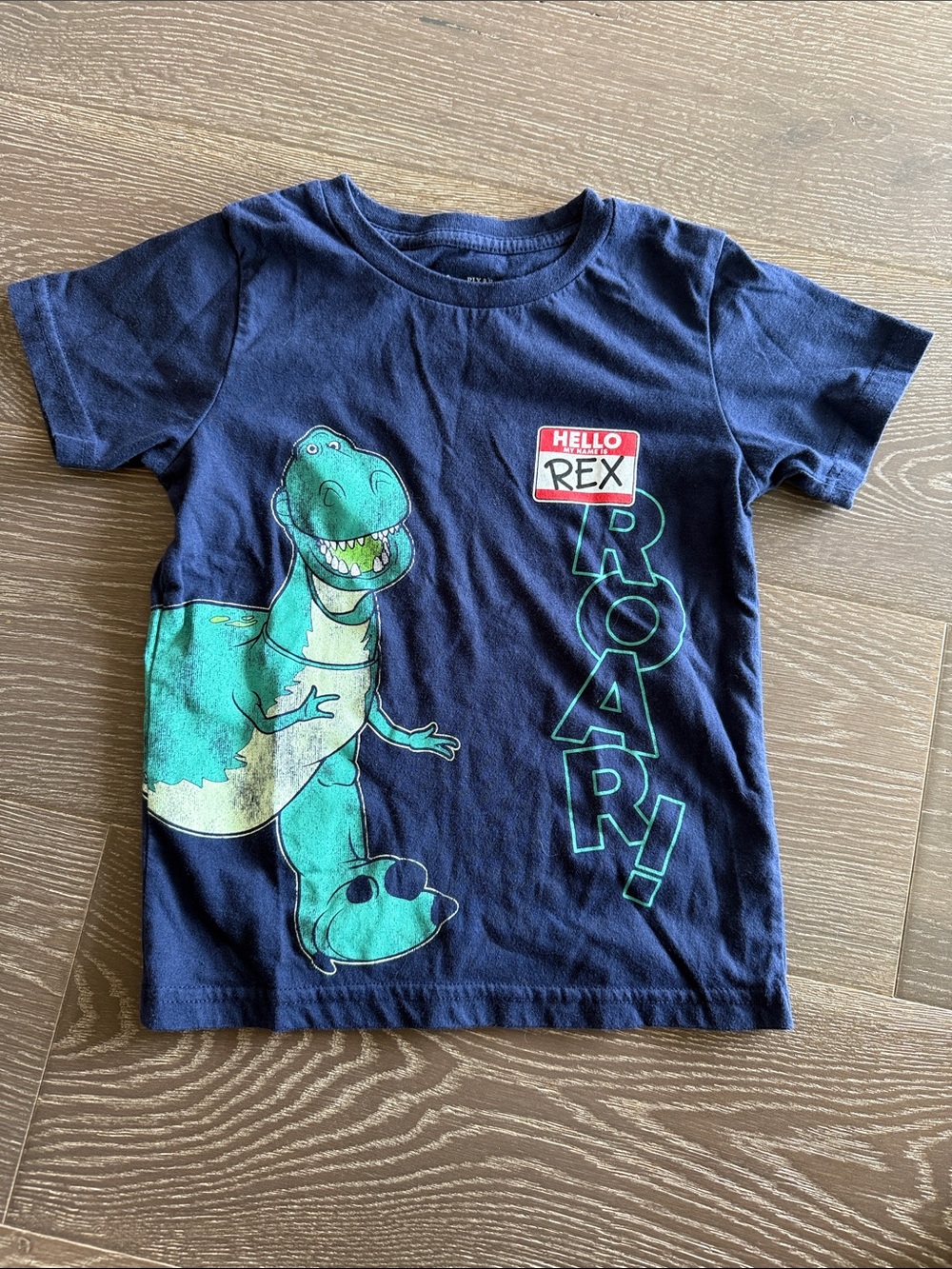 Disney Pixar Toy Story Navy Kids 'Hello Rex' Dino Graphic Tee